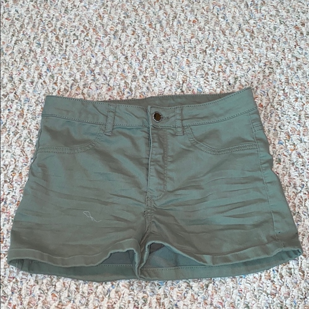 Divided Green Shorts